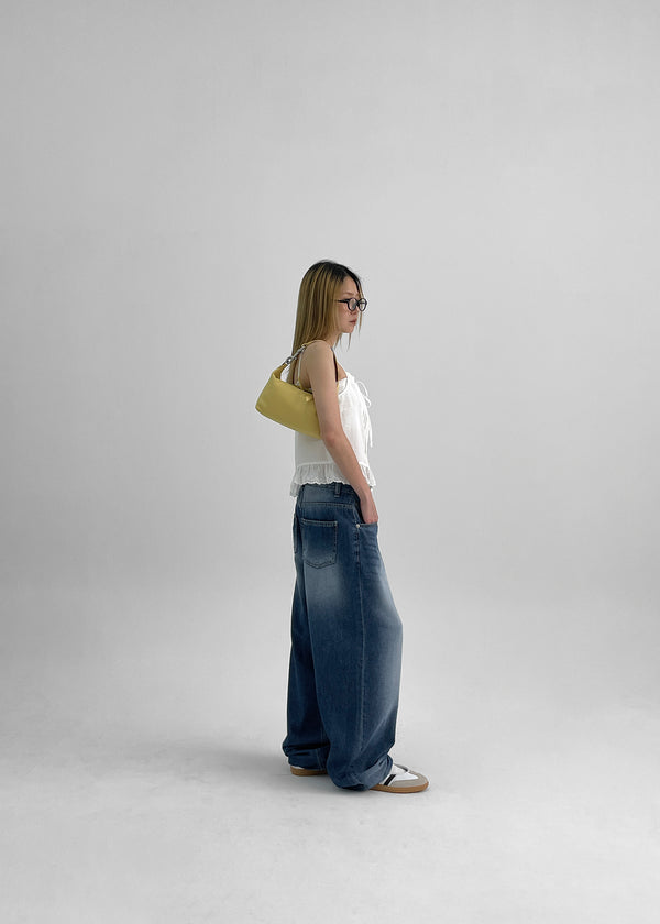 【BAON】Ryoichi Summer Washing Wide Denim Pants B-DENIM] SUMMER WASHING WIDE 042 - BLACKUP | 60% - Asian