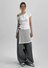 Romkung Net Layered Wrap Skirt