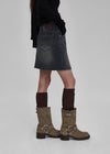 Rilton suede buckle short boots