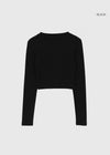 [MADE] KINNY SET - Layered Crop Long Sleeve T-shirt