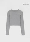 [MADE] KINNY SET - Layered Crop Long Sleeve T-shirt