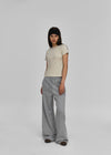 [B-BASIC] Heavy Cotton Wide Two-Way Pants