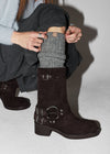 Rilton suede buckle short boots