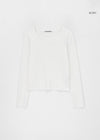 [B-BASIC] Standard U-neck long-sleeved shirt (2 SIZE)