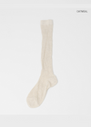 Moonlight ribbed long socks