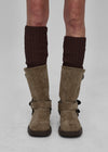 Rilton suede buckle short boots