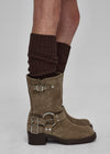 Rilton suede buckle short boots