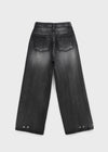 Cheek Snap gewaschene Denim-Hose