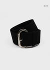 Candle ring suede wide belt