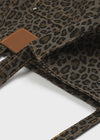 Bolso Grande de Hombro de Leopardo con Botón a Presión Soak