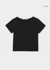 [B-BASIC] Washable Cool U-Neck Short Sleeve T-Shirt 2SIZE