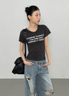 Roverin Slim Lettering T-Shirt