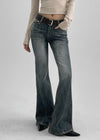 Denkey Washing Incision Boot Cut Denim Pants