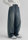 Pantalons en denim larges Litthea