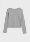 [B-BASIC] Standard V-neck Long Sleeve T-shirt