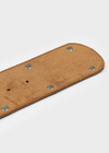 Studded suede wide belt