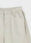 Pantalons en coton pliants larges Run the wall