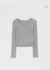 [MADE] Sheer Ultensel Round Long Sleeve T-Shirt (Tencel 86%)