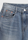 Remitin gewaschene weite Denim-Hose