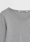 [B-BASIC] Standard V-neck Long Sleeve T-shirt