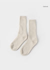 Basis teilweise gerippte Socken