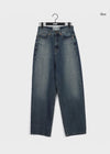 Wilmill gewaschene weite Denim-Hose