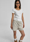 [B-BASIC] Standard U-Neck Short Sleeve T-Shirt (2SIZE)