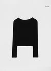 [MADE] Sheer Ultensel Round Long Sleeve T-Shirt (Tencel 86%)