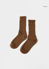 Basic Partially Ribbed Socks