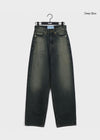 Wilmill gewaschene weite Denim-Hose