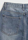 Pantalons en denim large lavé Remitin