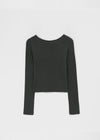 [MADE] Sheer Ultensel Round Long Sleeve T-Shirt (Tencel 86%)