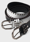 Tats studded leather belt