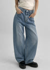 Pantalons en denim droit Rioz