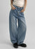 Rioz Waschbare Gerade Denim-Hose