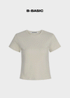 [B-BASIC] Standard Rundhals Kurzarm T-Shirt 2SIZE