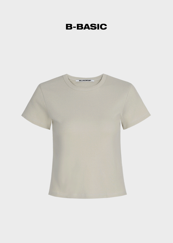 [B-BASIC] Standard Rundhals Kurzarm T-Shirt 2SIZE