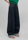 DIGIC Non-Fade Dough Balloon Denim Pants