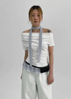 Tomsner Set – Off-Shoulder Tee & Muffler