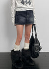 Seton cut denim skirt pants