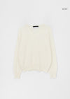 Genment Wool Cashmere V-neck Knit