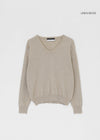 Genment Wool Cashmere V-neck Knit