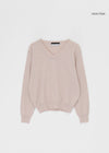 Genment Wool Cashmere V-neck Knit