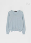 Genment Wool Cashmere V-neck Knit