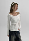 Chongnut Cable Boatneck Slim Fit Knit