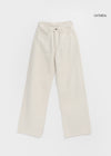 Wide-Leg Solid Tone Pants