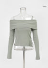 [MADE] Ludrin Off-Shoulder Long Sleeve T-shirt