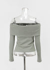 [MADE] Ludrin Off-Shoulder Long Sleeve T-shirt