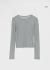 Missot Layered Tencel Long Sleeve Tee (30% ขนแกะ)