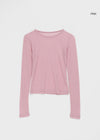 Missot Layered Tencel Long Sleeve Tee (30% ขนแกะ)